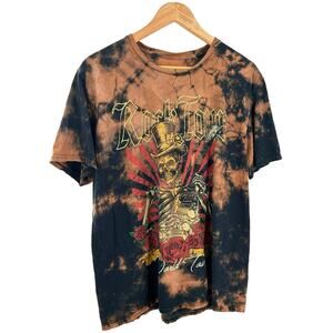 Chemistry Men's Shirt XL Bleach All Over Print Rock Tour World Tour Tee Skeleton